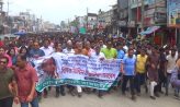 প্রধানমন্ত্রীকে হত্যার হুমকির প্রতিবাদে নোয়াখালীতে বিক্ষোভ