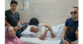 কোম্পানীগঞ্জে হামলার শিকার বিএনপি নেতাদের শয্যা পাশে হাসনা মওদুদ