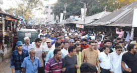 সেনবাগে আওয়ামী লীগের মিছিল ও শান্তি সমাবেশ