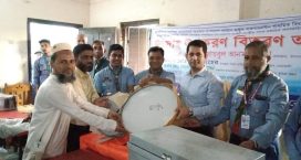 সুবর্ণচরে স্কাউটদের উৎসাহ বাড়াতে উপকরণ বিতরণ