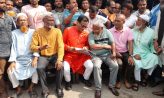 সেনবাগে আতাউর রহমান মানিকের নেতৃত্ব অবরোধ বিরোধী মিছিল