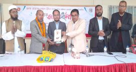 সেনবাগ উপজেলা শিক্ষা অফিসারকে বিদায়ী সংবর্ধনা