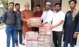 সেনবাগে সিএনজি শ্রমিক ও অটোরিকশা মালিক শ্রমিক সংগঠনের মাঝে হাসান মঞ্জুর ঈদ উপহার বিতরণ