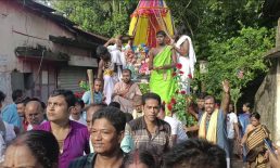সেনবাগে উৎসবমুখর পরিবেশে রথযাত্রা অনুষ্ঠিত