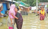সেনবাগে প্রত্যন্ত গ্রামের মানুষের নিকট পৌছছে না ত্রাণ
