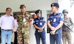 সেনাবাহিনীর সহযোগিতায় কোম্পানীগঞ্জ থানার স্বাভাবিক কার্যক্রম শুরু