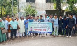 চাটখিলে কলেজ অধ্যক্ষের অপসারণের দাবিতে মানববন্ধন