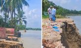 কোম্পানীগঞ্জে তীব্র নদী ভাঙনে বিলীন হয়ে যাচ্ছে বাড়িঘর