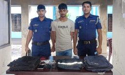 চাটখিল থানার লুট হওয়া মোবাইল উদ্ধার, যুবক গ্রেফতার