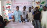 বন্যা দুর্গতদের মাঝে মেডিকেল ক্যাম্প ও খাদ্য সামগ্রী বিতরণ