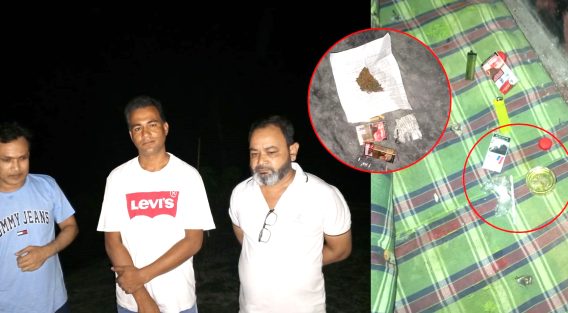 কবিরহাটে মাদক সেবনকালে জনতার হাতে গাঁজা-ইয়াবাসহ আটক ৩