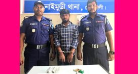 সোনাইমুড়ীতে অস্ত্রসহ সন্ত্রাসী গ্রেফতার