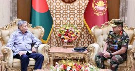 রাষ্ট্রপতির সঙ্গে সেনাপ্রধানের সাক্ষাৎ