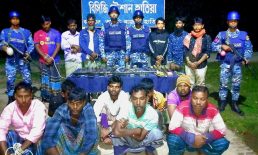 জেলাতে আগ্নেয়াস্ত্রসহ ১৪ ডাকাত গ্রেপ্তার