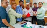 সেনবাগ প্রেস ক্লাবের সাংবাদিকদের পক্ষ থেকে বিদায় সংবর্ধনা প্রদান