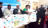 বন্যায় ক্ষতিগ্রস্থ ৯ সহস্রাধিক পরিবারের মাঝে ত্রাণ বিতরণ