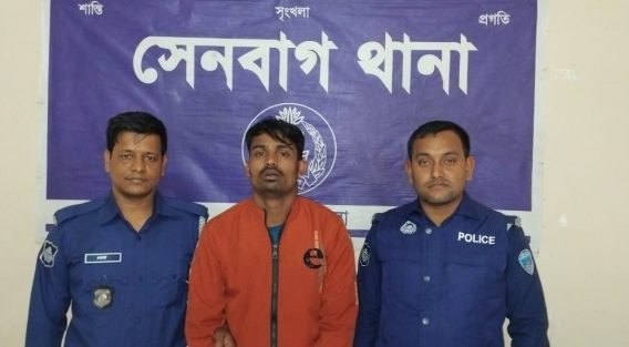 সেনবাগে ডাকাত সন্দেহে একজন গ্রেপ্তার