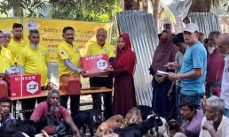 ৩৪ পরিবার সহায়তা পেল বাংলাদেশ ফাউন্ডেশন জাপানের