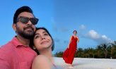 নীল সাগরের পাড়ে ‘মধুর মুহূর্ত’ কাটাচ্ছেন তাহসান-রোজা