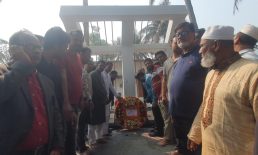 সাড়ে ১৭ বছর পর সোনাইমুড়ী শহীদ মিনারে বিএনপির পুষ্পস্তবক