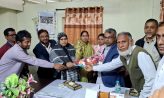 কোম্পানীগঞ্জে চরপাবর্তী সিডিউল কাস্ট উচ্চ বিদ্যালয়ের সভাপতিকে সংবর্ধনা