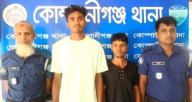 কোম্পানীগঞ্জে প্রবাসীর স্ত্রীর অশ্লীল ভিডিও ধারণ করে চাঁদা দাবি: গ্রেপ্তার ২