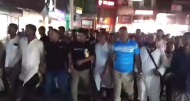 সেনবাগ উপজেলা ও পৌর শ্রমিক দলের কমিটি ঘোষণা করায় আনন্দ মিছিল