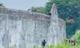 জেলা কারাগারের দেয়াল টপকে হাজতির পালানোর চেষ্টা