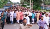 নোয়াখালী ইউনিয়ন বিএনপি মো. শাহজাহানকে স্বাগত জানিয়ে মিছিল