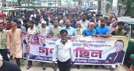 চাটখিলে ৩১ দফা বাস্তবায়নে বিএনপির গণমিছিল