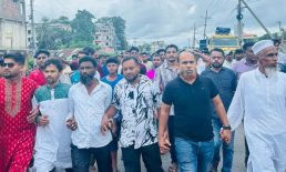 সেনবাগে যুবদল নেতাকে কারন দর্শানোর নোটিশ, প্রতিবাদে বিক্ষোভ মিছিল