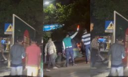 চাপাতি হাতে ব্যাগ ছিনিয়ে পুলিশের সামনে দিয়ে গেল যুবক, ভিডিও ভাইরাল