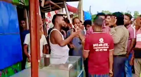 সেনবাগে ভ্রাম্যমান আদালতের অভিযান অবৈধ স্থাপনা উচ্ছেদ