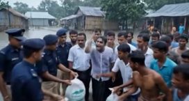 নোয়াখালীর মানুষ গরিব নয়, আমরা ত্রাণ চাই না, খাল দখলমুক্ত চাই!
