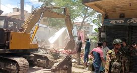 সেনবাগে অবৈধ স্থাপনা উচ্ছেদ কোটি টাকার সম্পত্তি উদ্ধার