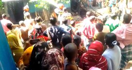সেনবাগে ভয়াবহ অগ্নিকান্ডের বসতঘর পুড়ে ছাই, আহত ১