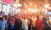 ধানের শীষের প্রার্থীকে জামায়াতের প্রোডাক্ট দাবি করে মশাল মিছিল