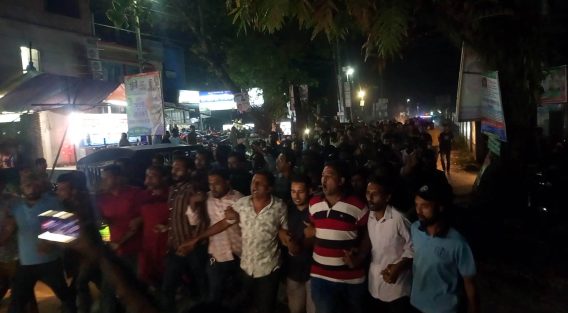 বিএনপির প্রার্থী মাহবুবুর রহমান শামীম পক্ষে হাতিয়ায় আনন্দ মিছিল