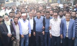 সেনবাগে ধানের র্শীষের পক্ষে যুবদলের মিছিল সমাবেশ