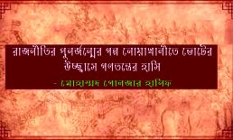 রাজনীতির পুনর্জন্মের গল্প নোয়াখালীতে ভোটের উচ্ছ্বাসে গণতন্ত্রের হাসি – মোহাম্মদ গোলজার হানিফ