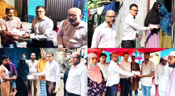 সড়ক দুর্ঘটনায় নিহত পরিবারকে আর্থিক সহায়তা দিলেন উপজেলা প্রশাসন