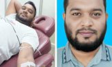 রক্ত দানে ৫০তম এ রেকর্ড গড়লেন নোয়াখালীর যুবক এনামুল হক স্বাধীন