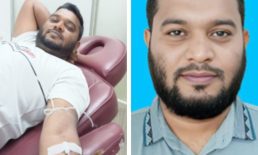 রক্ত দানে ৫০তম এ রেকর্ড গড়লেন নোয়াখালীর যুবক এনামুল হক স্বাধীন