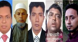 সেনবাগে আওয়ামী লীগ ও যুবলীগের ৫ নেতা আটক