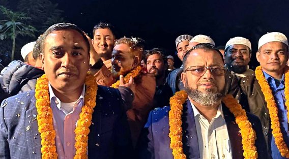 লক্ষ্মীপুর প্রেসক্লাবের সভাপতি মোশতাকুর রহমান ও সাধারণ সম্পাদক পাবেল