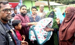 সুবর্ণচরে শীতার্তদের মাঝে শীতবস্ত্র বিতরণ