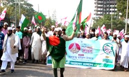নোয়াখালী-১ আসনে হাতপাখা প্রতীকের প্রার্থীর বর্ণাঢ্য বিজয় র‍্যালি