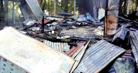 সেনবাগে অগ্নিকান্ডে একটি হিন্দু পরিবারের দুটি ঘর পুড়ে ছাঁই