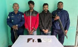 চৌমুহনীর আবাসিক হোটেল থেকে জাপানি পিস্তলসহ আসামি আটক