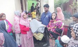 দাগনভূঞায় আশ্রয়ণ প্রকল্পে শীতার্তদের মাঝে কম্বল বিতরণ